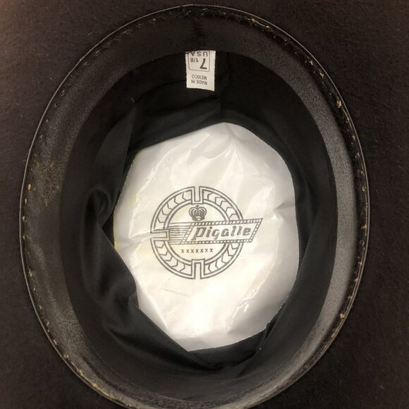 Pigalle | Accessories | Pigalle Mens Black Felt Cowboy  Vintage Black Felt Western Cowboy Hat • Studded Band • Texas Hat Company Pigalle